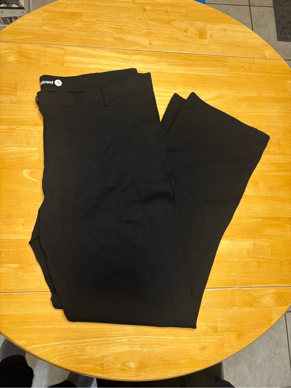 Betabrand Women’s Dress pant. yoga Pant. Black, size 3XL Long. Faux pockets
